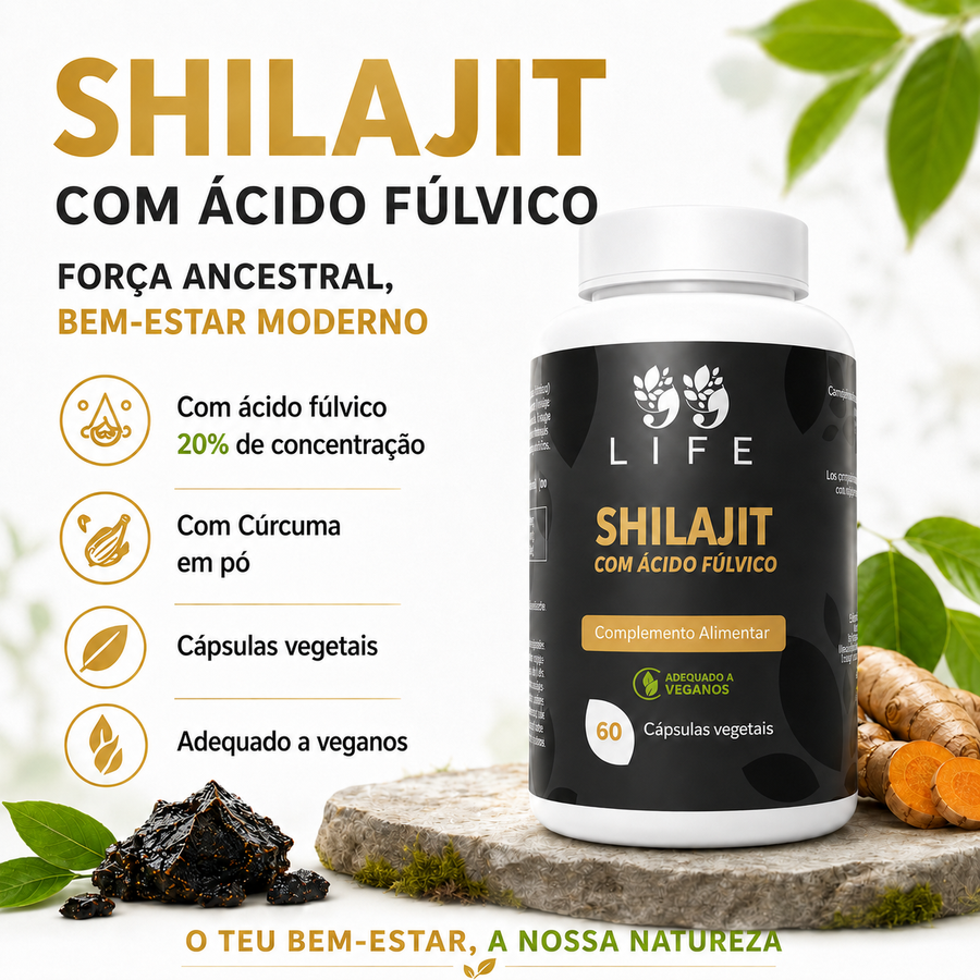 Shilajit | Força Ancestral 60 Cápsulas